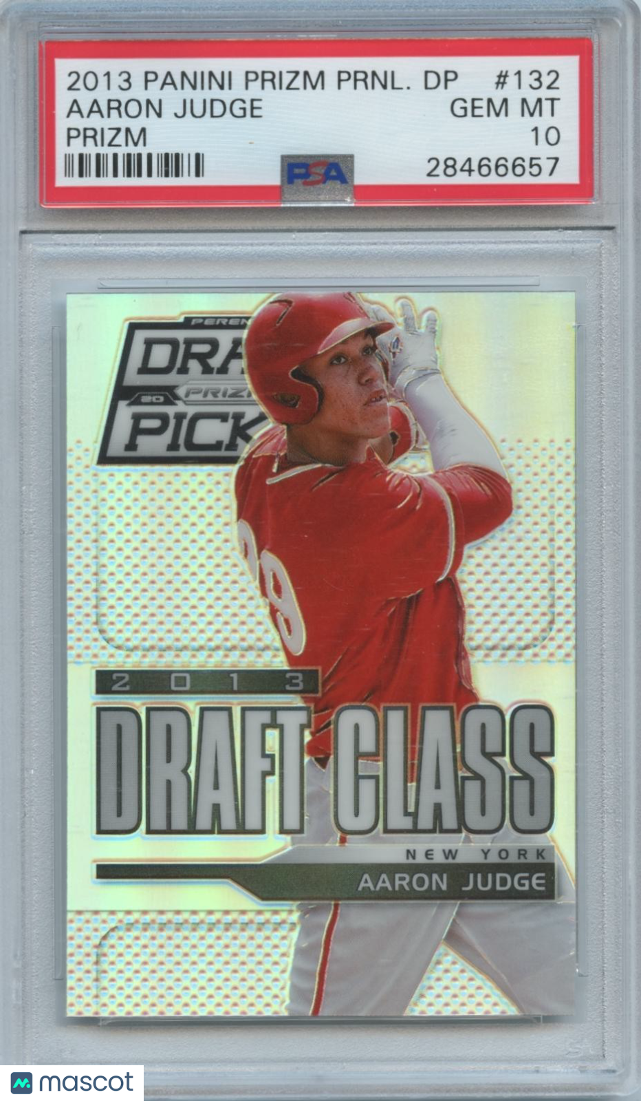 Aaron Judge 2013 Prizm Draft Class Silver Prizm Rookie New York Yankees PSA 10