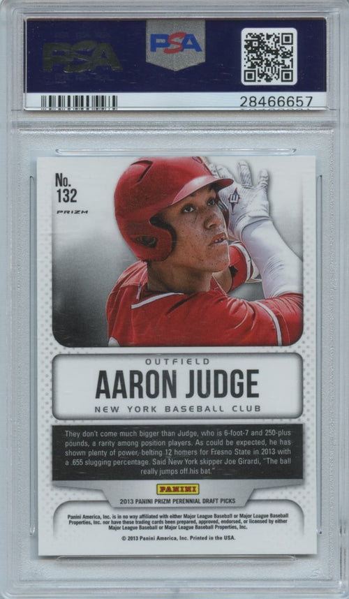 Aaron Judge 2013 Prizm Draft Class Silver Prizm Rookie New York Yankees PSA 10