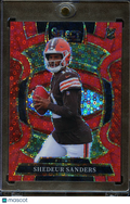 Shedeur Sanders 2025 Select Red Disco RC 01/49 Browns