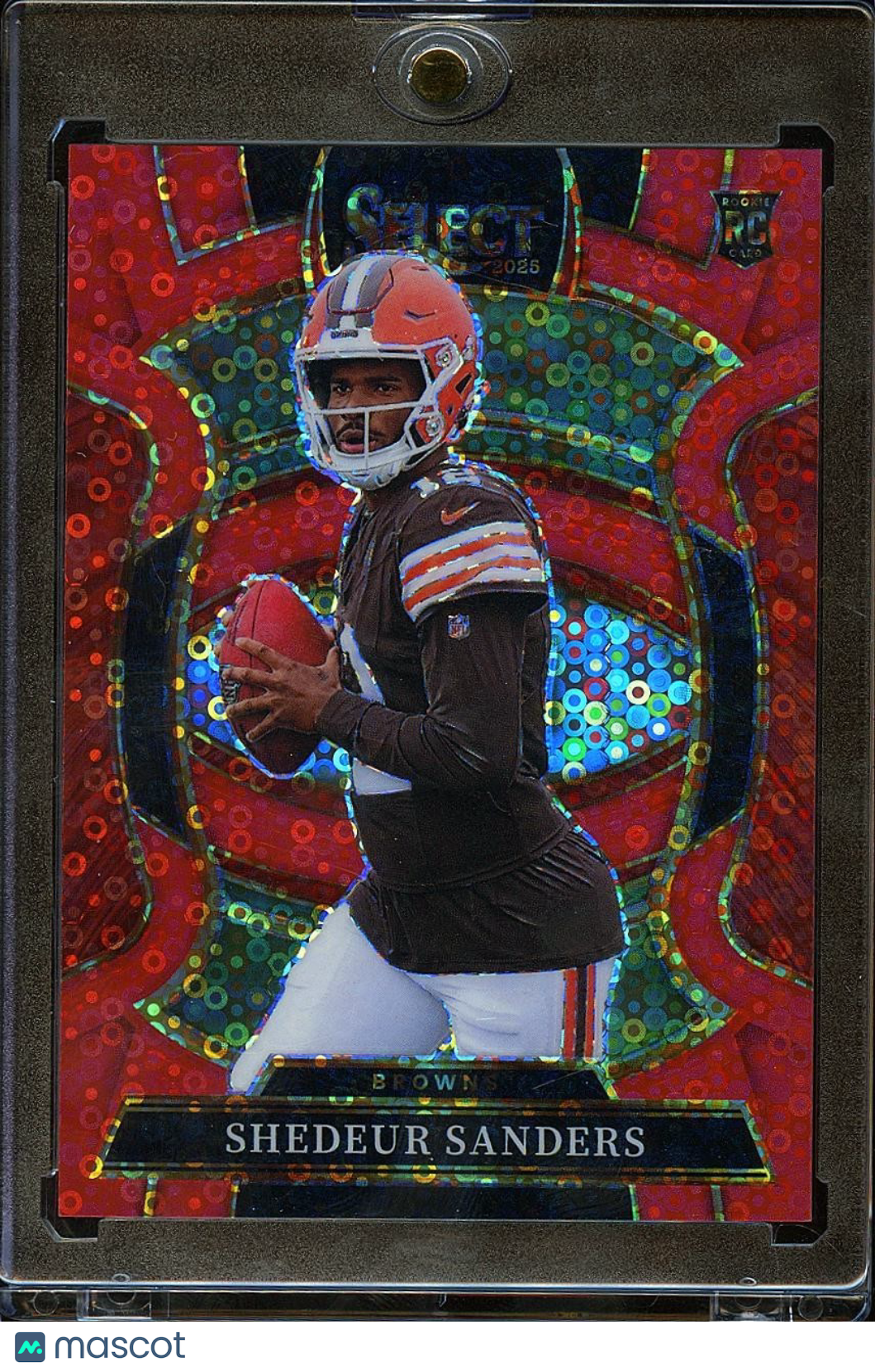 Shedeur Sanders 2025 Select Red Disco RC 01/49 Browns