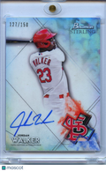 Jordan Walker 2021 Bowman Sterling On Card Auto Autograph STL Cardinals 127/150