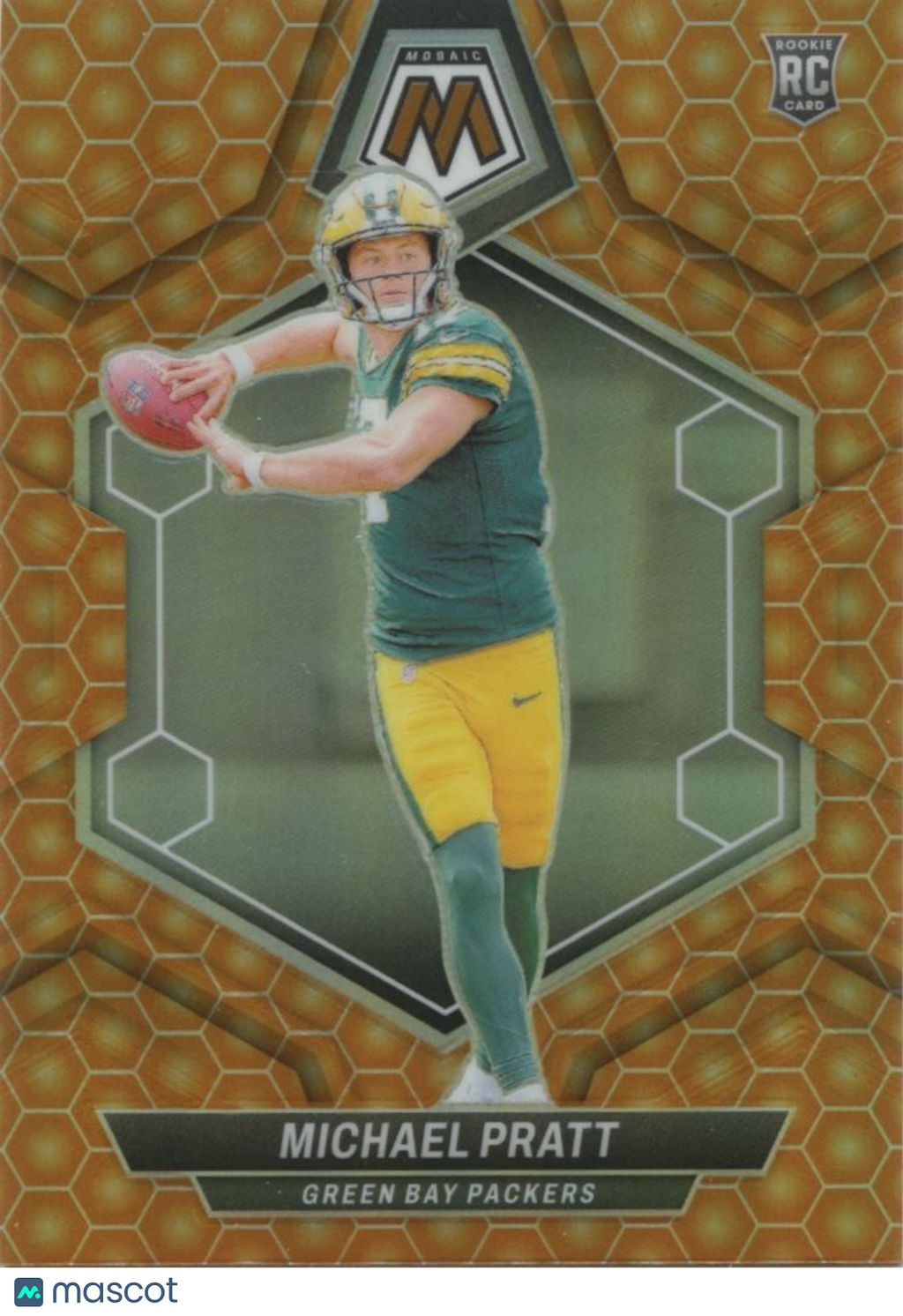 Michael Pratt 2024 Mosaic Honeycomb Prizm Rookie RC SSP Packers