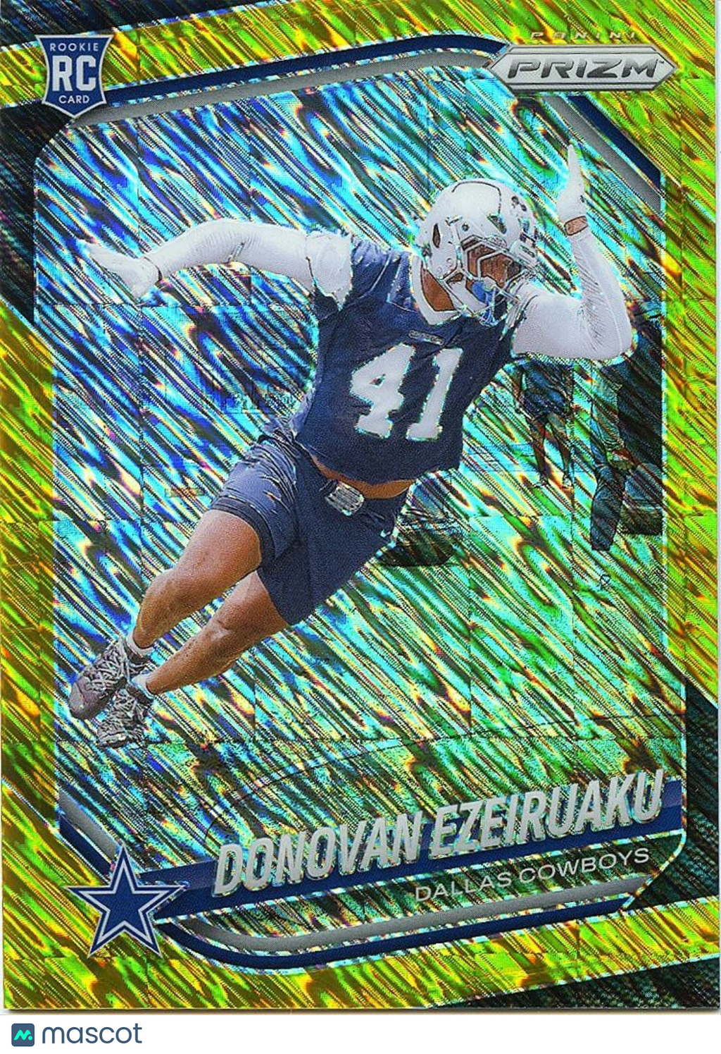 Donovan Ezeiruaku 2025 Prizm GOLD Shimmer Prizm Rookie RC Dallas Cowboys 4/10 #3