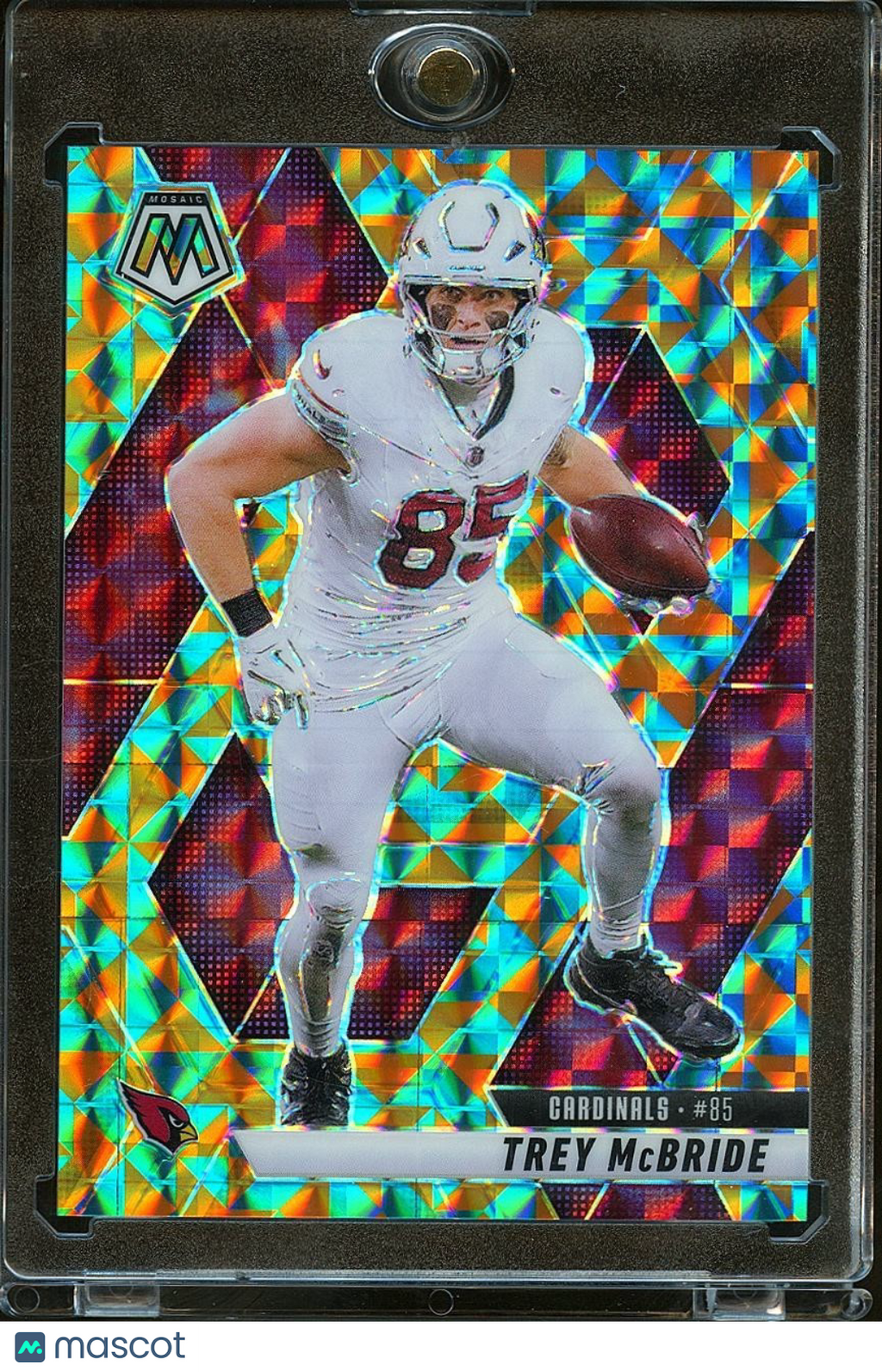 Trey Mcbride 2025 Mosaic Tellsellation Prizm SSP 03/15 Arizona Cardnials