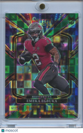 Emeka Egbuka 2025 Select Emerald Green Prizm Rookie RC Buccaneers 3/5
