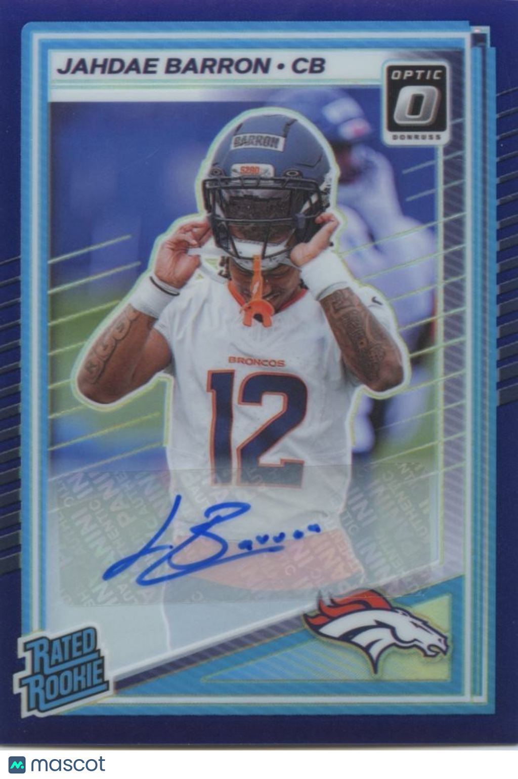 Jahdae Barron 2025 Optic Rated Rookie Auto Autograph RC Broncos 50/50