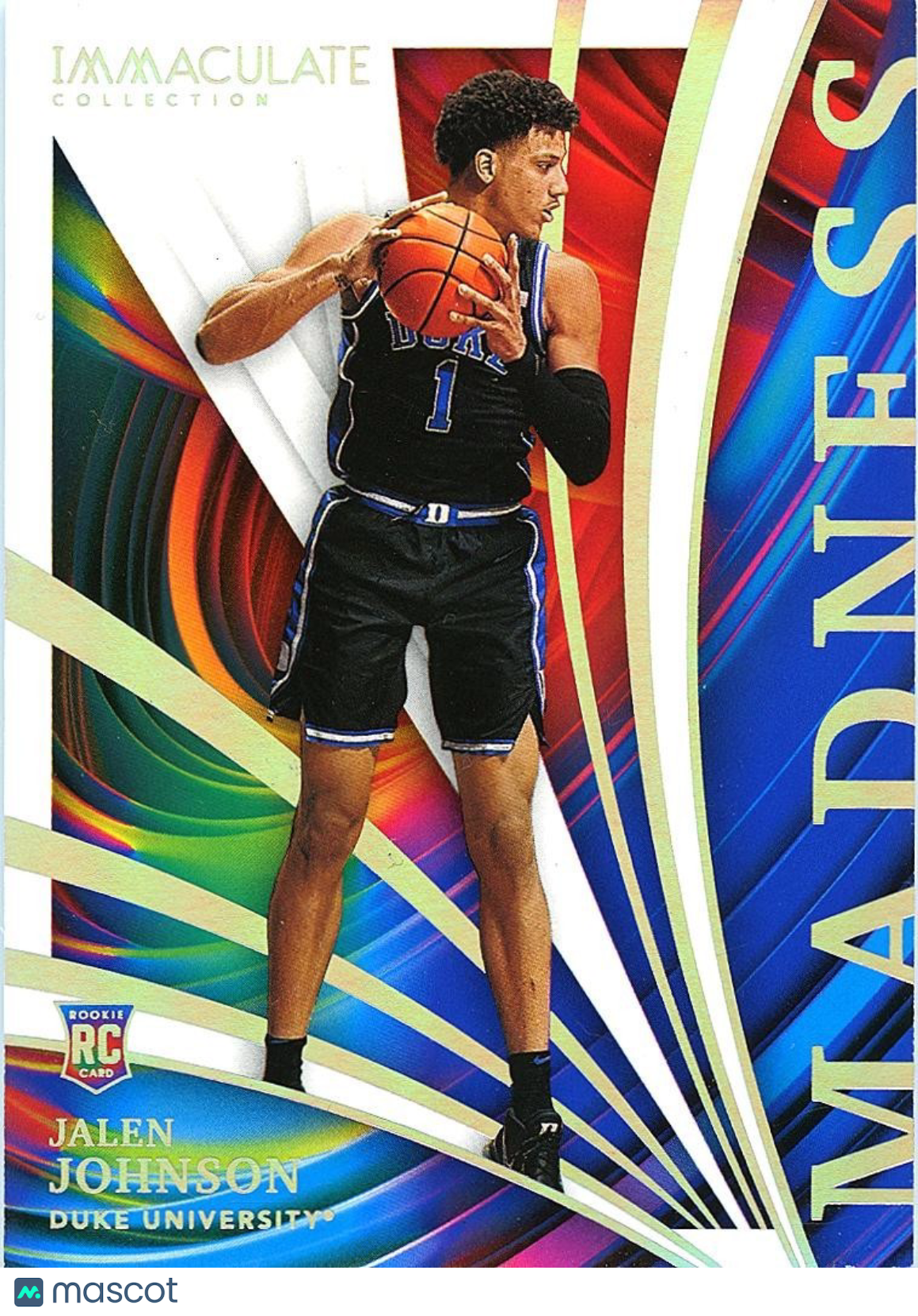 Jalen Johnson 2021 Immaculate Madness SSP CASE HIT Rookie RC Duke Hawks