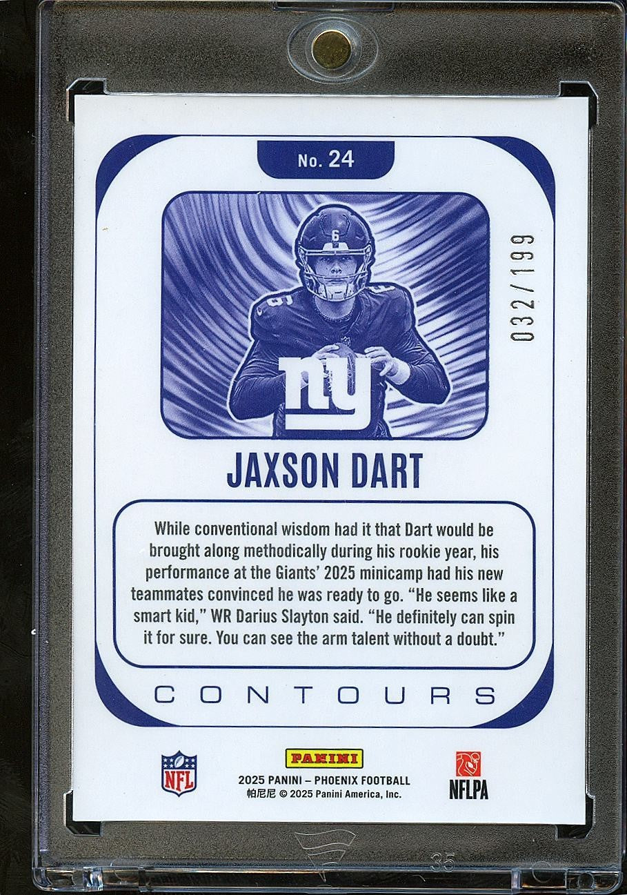 Jaxon Dart  2025 Phoenix Contours Snowflakes RC Rookie 2/199 Gaints