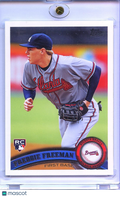 Freddie Freeman 2011 Topps Team Set Variation SSP Rookie RC Atlanta Braves #11