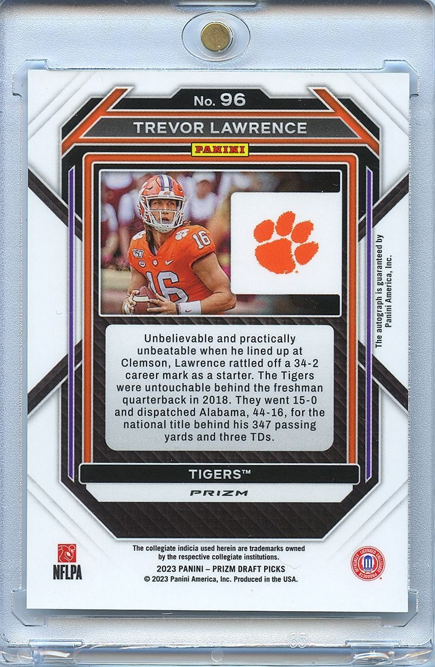 Trevor Lawrence 2023 Prizm Silver Auto Autograph SSP Clemson Tigers Jaguars