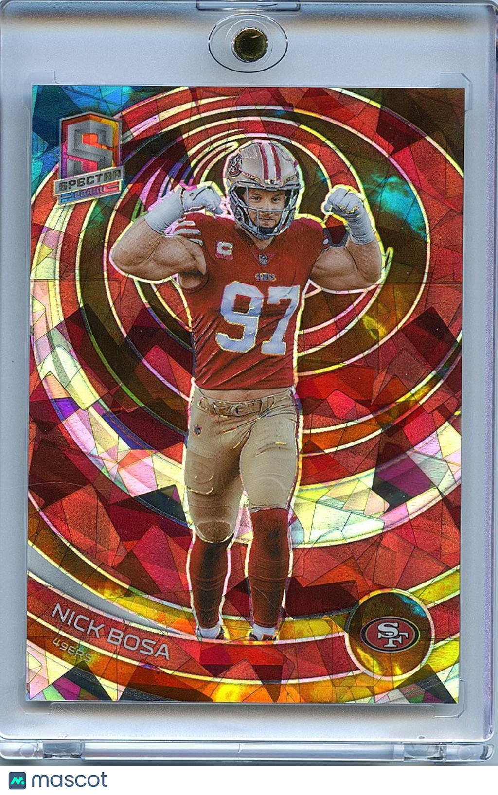 Nick Bosa 2023 Spectra Astral Prizm San Francisco 49ers 18/40  #88