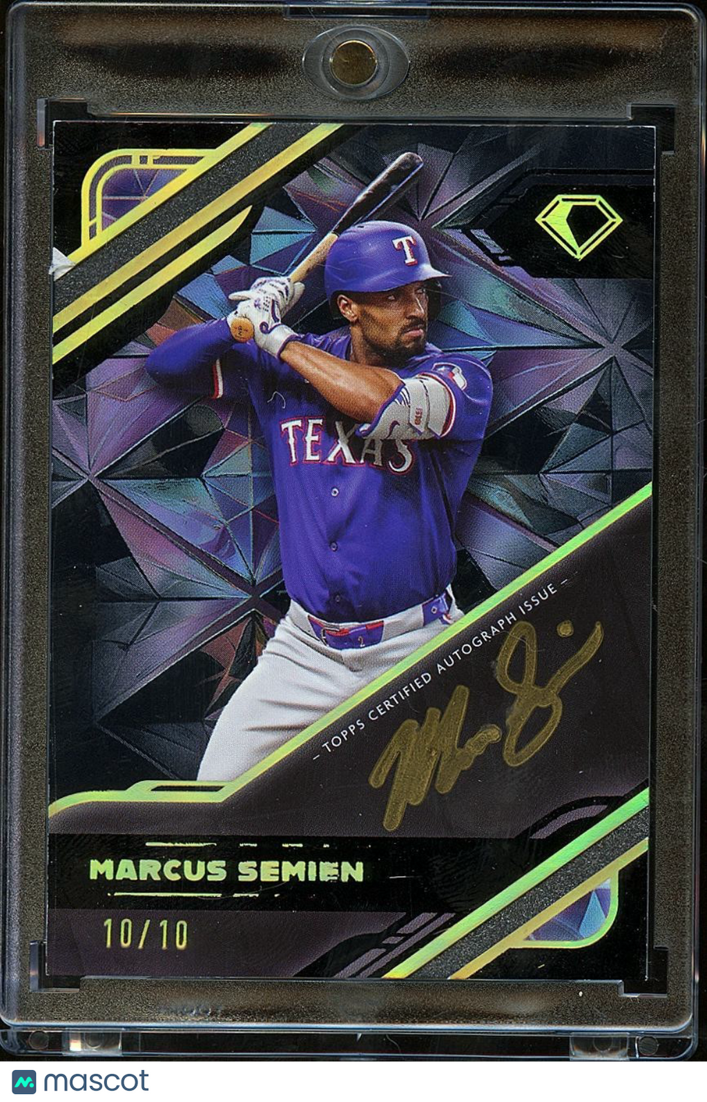 Marcus Semien 2025 Topps Diamond Icons autograph 10/10