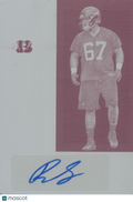 Ryan Glasnow 2017 Contenders Printing Plate Auto Autograph RC Bengals 1/1