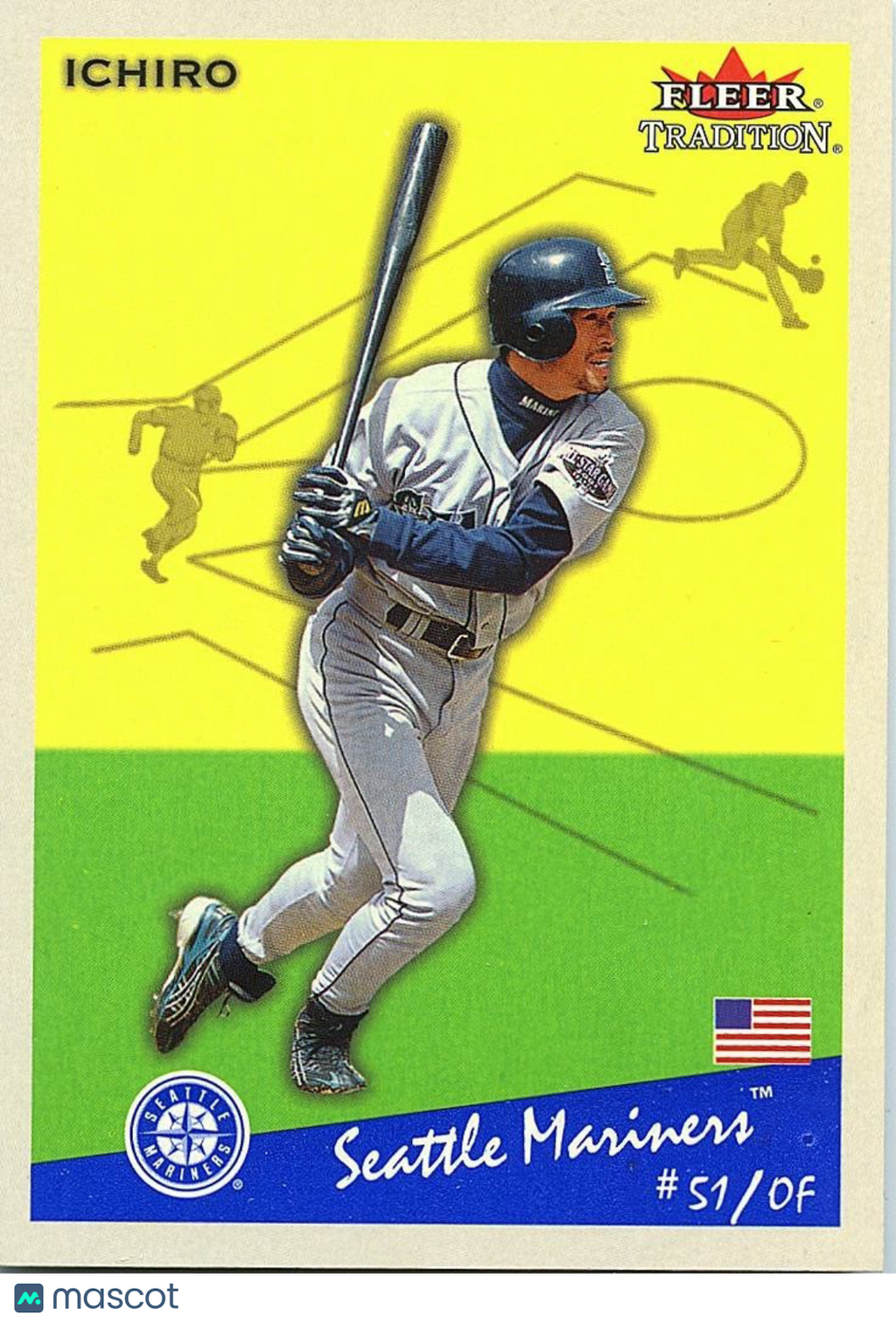 Ichiro Suzuki 2002 Fleer Tradition Glossy 92/200 Seattle Mariners #88