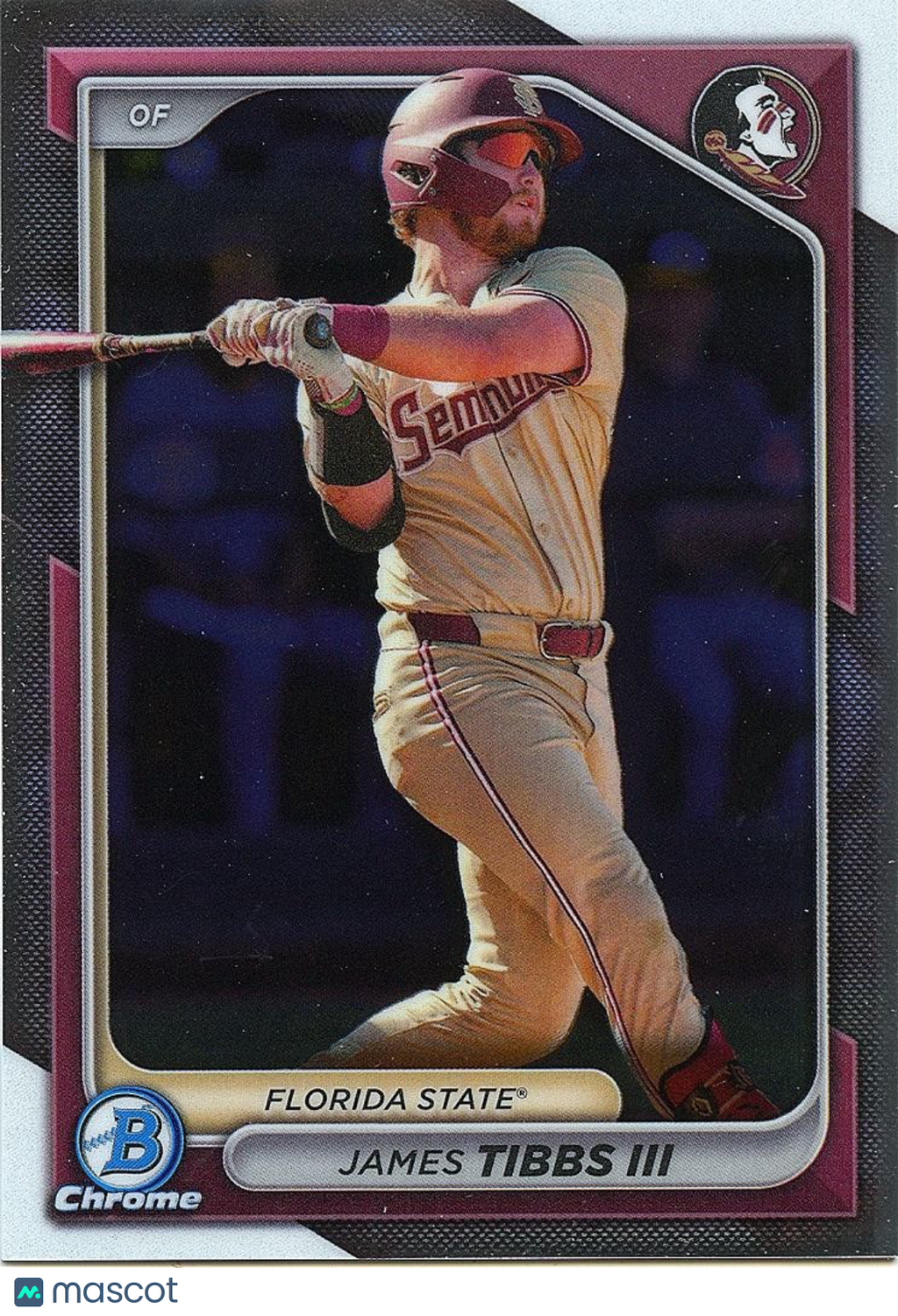 James Tibbs III 2025 Bowman Chrome College Variation SSP Florida State