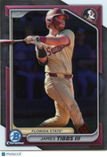 James Tibbs III 2025 Bowman Chrome College Variation SSP Florida State
