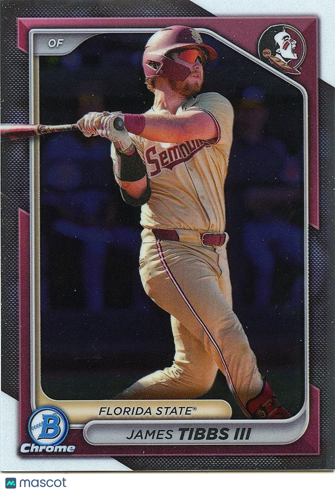 James Tibbs III 2025 Bowman Chrome College Variation SSP Florida State