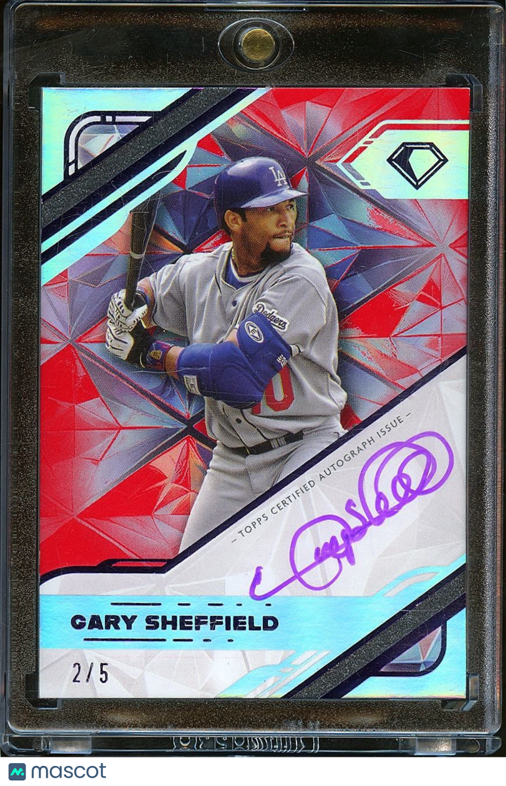 Gary Sheffield 2025 Topps Diamond Icons Auto 2/5 Dodgers