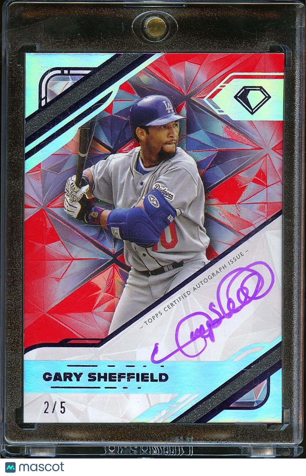 Gary Sheffield 2025 Topps Diamond Icons Auto 2/5 Dodgers