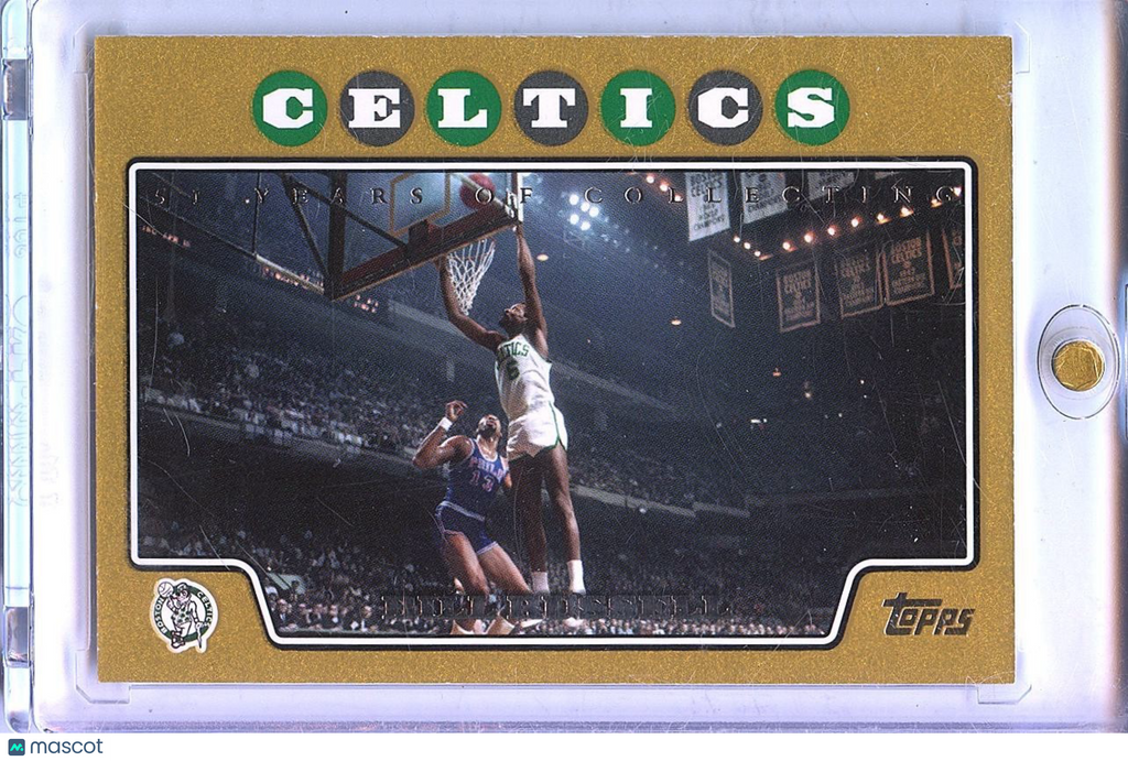 Bill Russell 2008 Topps GOLD Parallel Boston Celtics 272/2008 #175