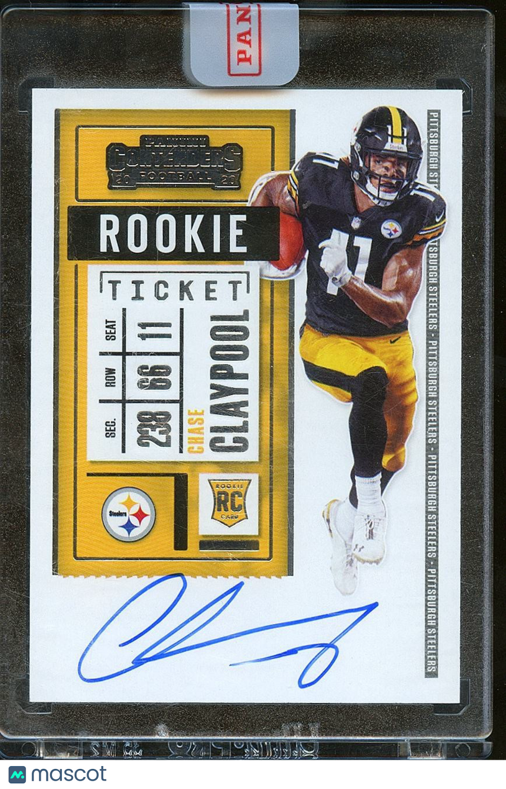 Chase Claypool 2020 Contenders on card Auto Autograph RC Pittsburgh Steelers