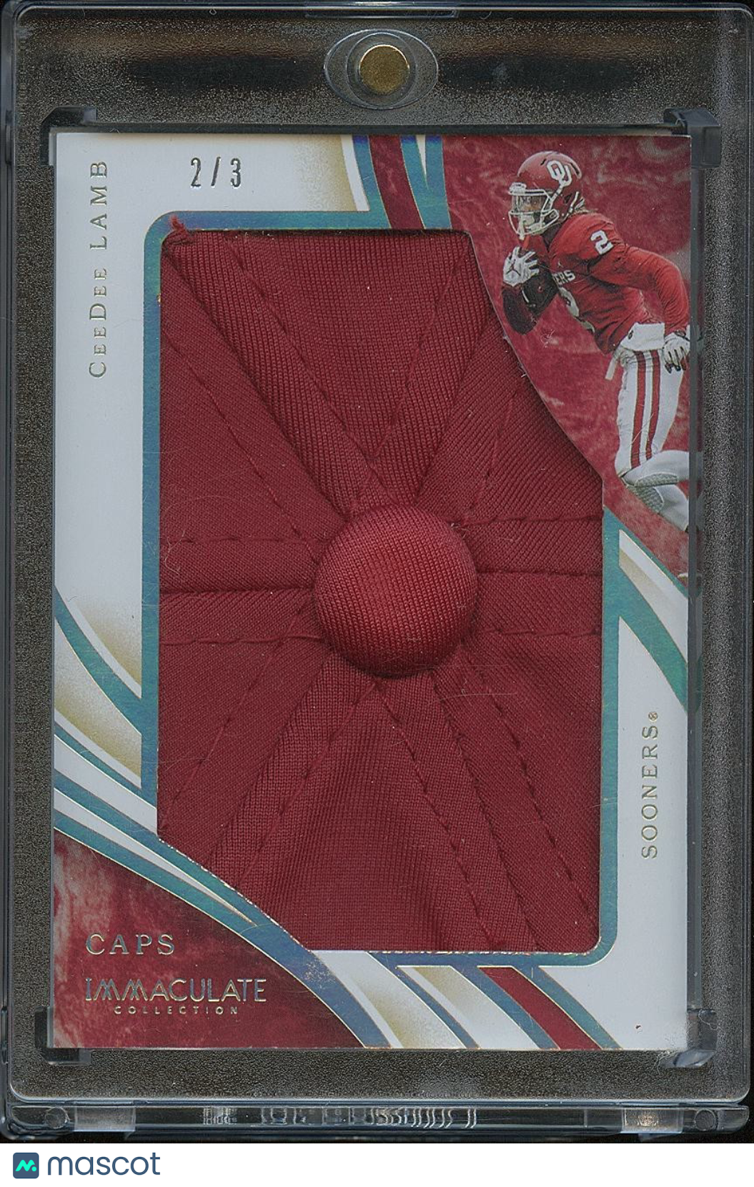 Ceedee Lamb 2020 Immaculate Cap Patch RC Rookie Oklahoma Sooners 2/3