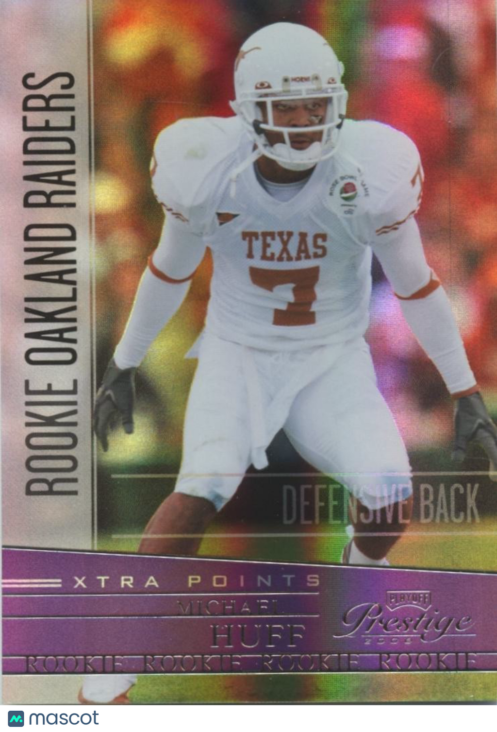 Michael Huff 2006 Prestige Purple Rookie RC Texas Longhorns 32/75