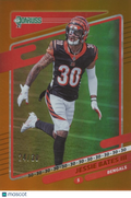 Jessie Bates III 2021 Donruss Orange Jersey Number Cincinnati Bengals 24/30