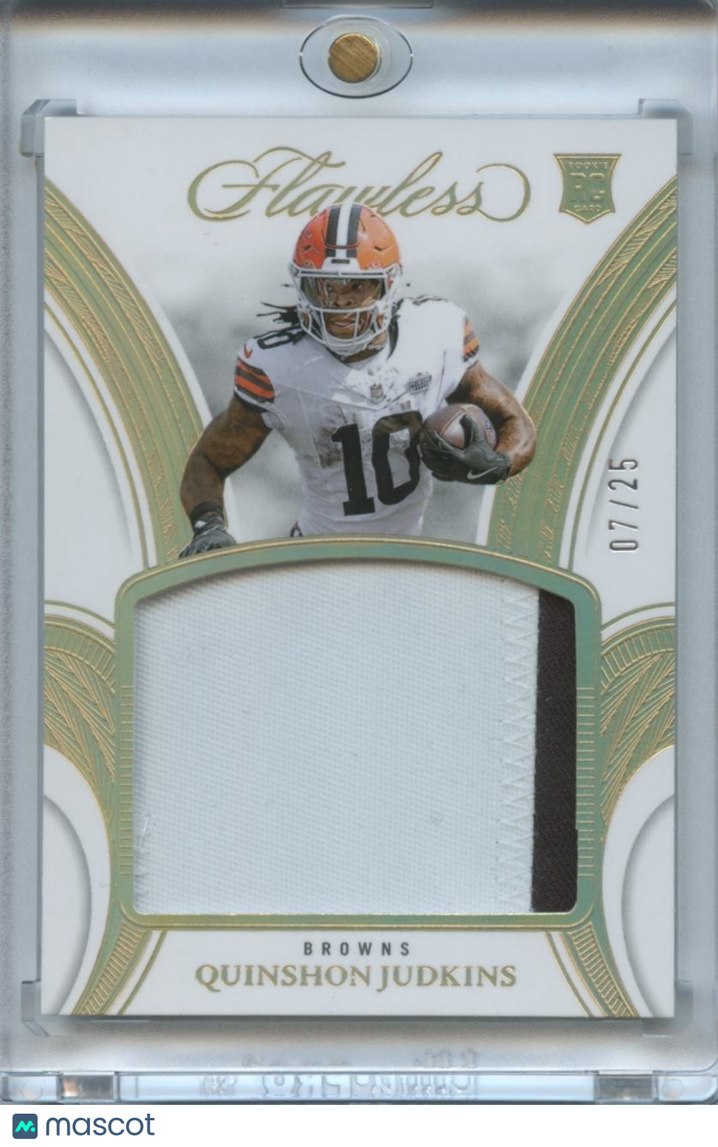 Quinshon Judkins 2025 Flawless Jersey Patch Rookie RC Cleveland Browns 7/25