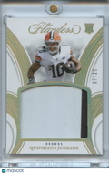 Quinshon Judkins 2025 Flawless Jersey Patch Rookie RC Cleveland Browns 7/25