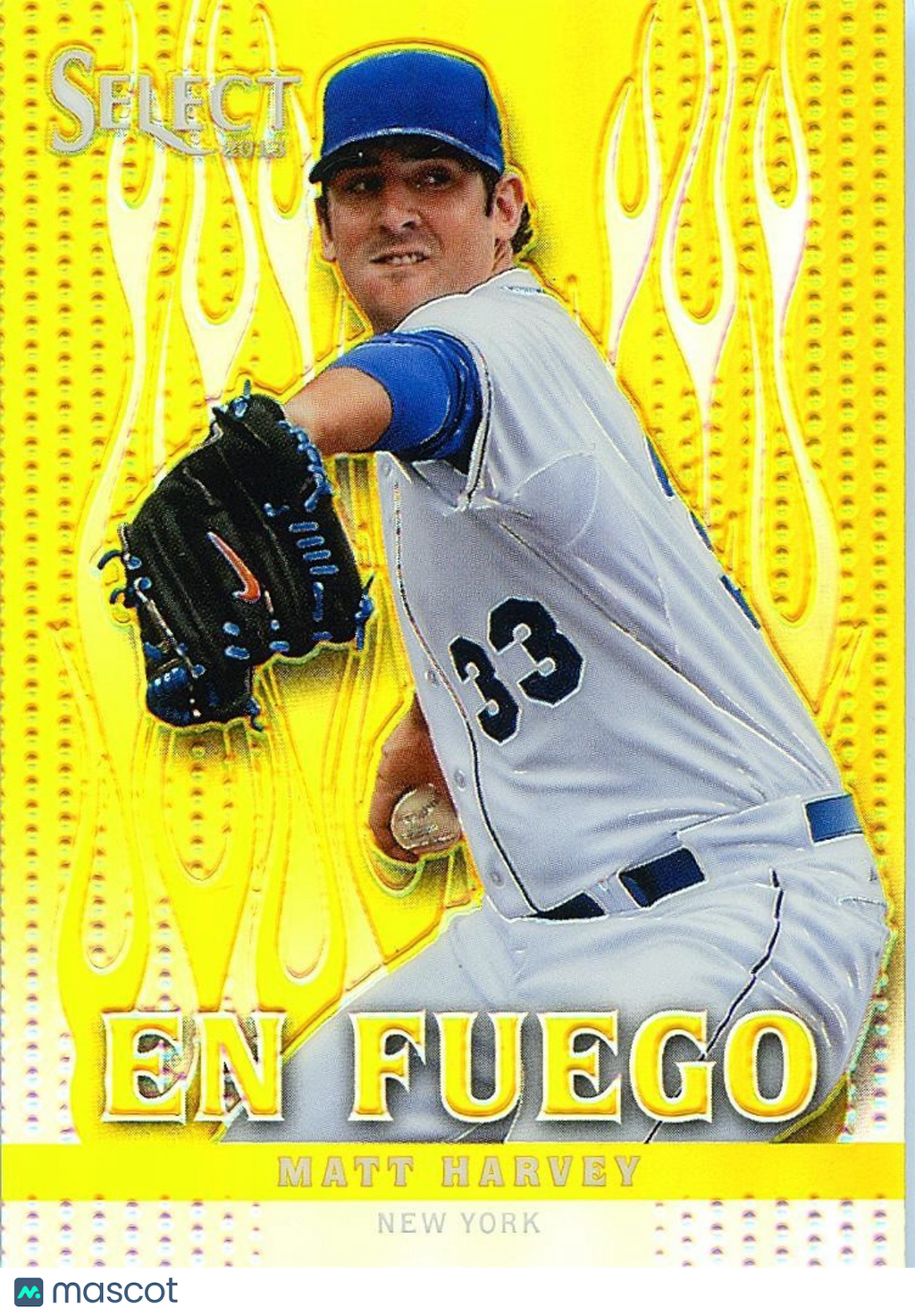 Matt Harvey 2013 Select En Fuego GOLD Prizm SSP New York Mets 25/25