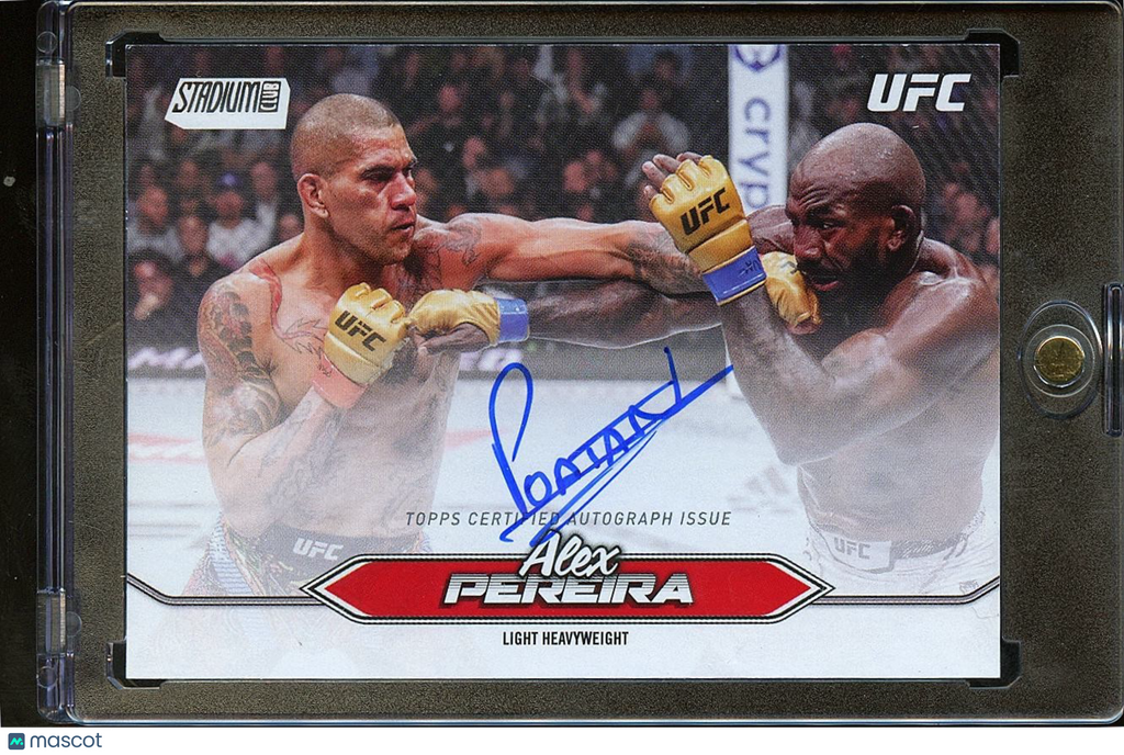 Alex Pereira 2025 Stadium Club On Card Auto Autograph UFC MMA