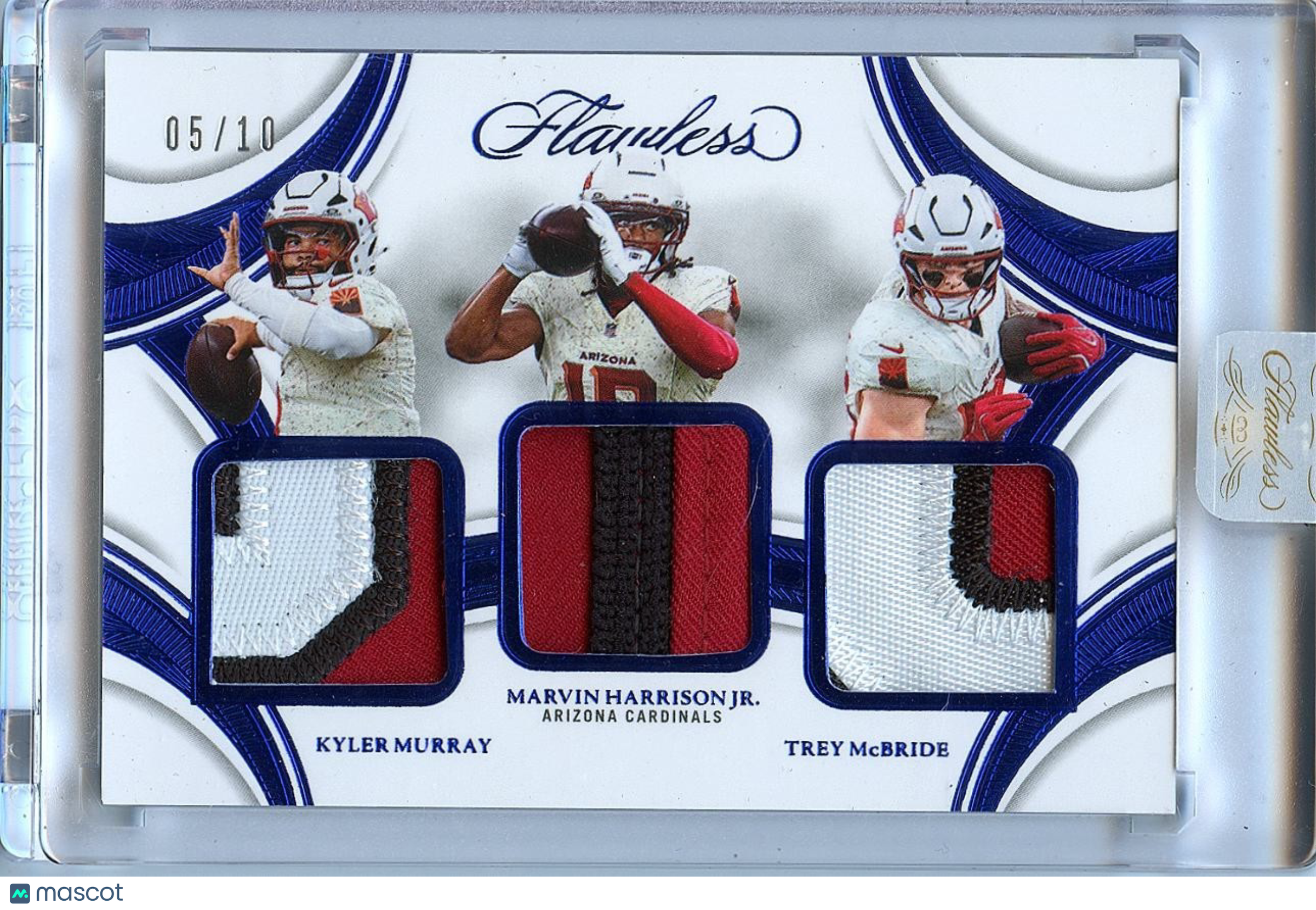 Kyler Murray / Marvin Harrison / Trey Mcbride 2025 Flawless Patch Cardinals 5/10