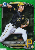 Bubba Chandler 2025 Bowman Chrome Green Reptilian Refractor RC Pirates 53/99