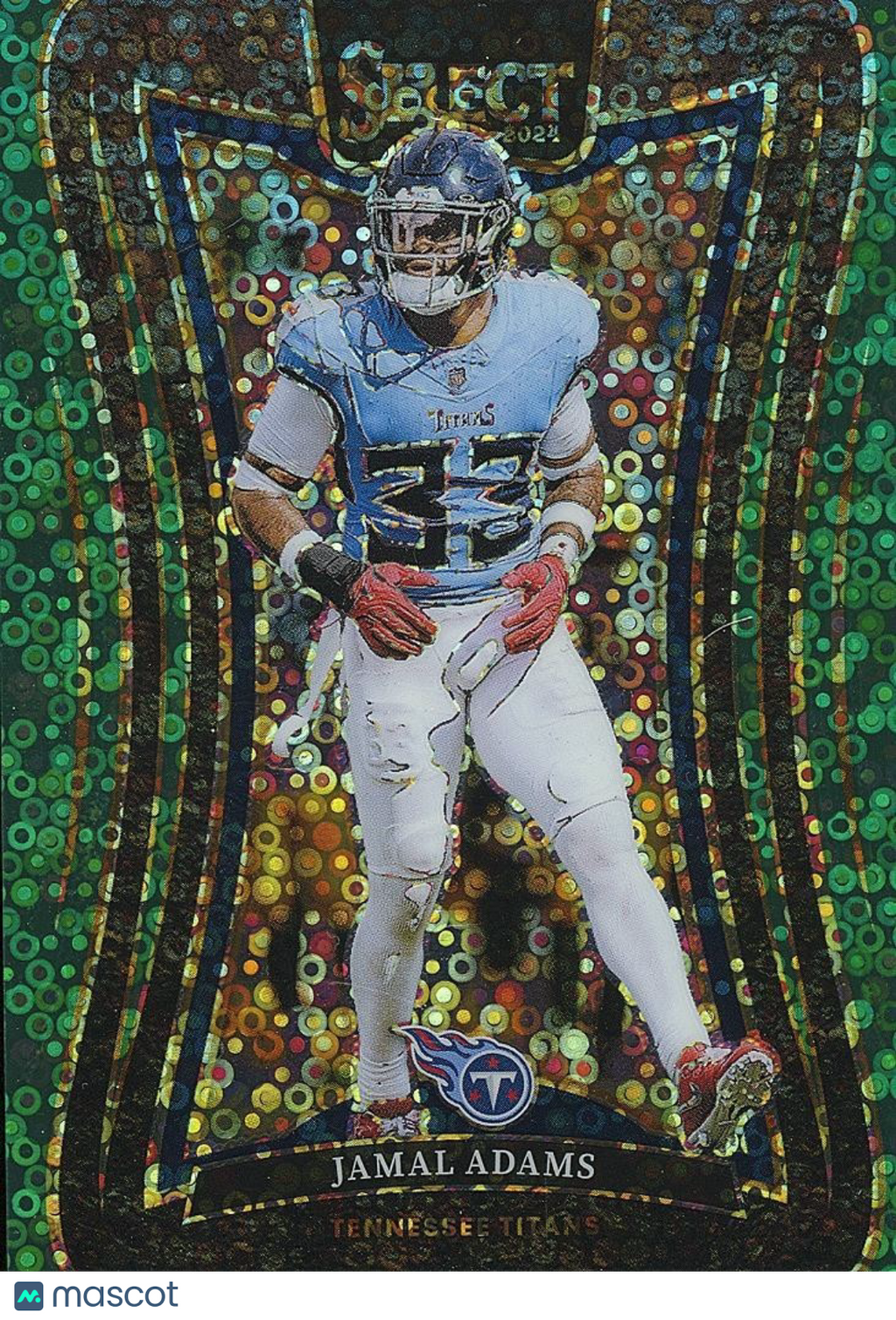 Jamal Adams 2024 Select Suite Emerald Green Disco Prizm SSP Tennessee Titans 4/5