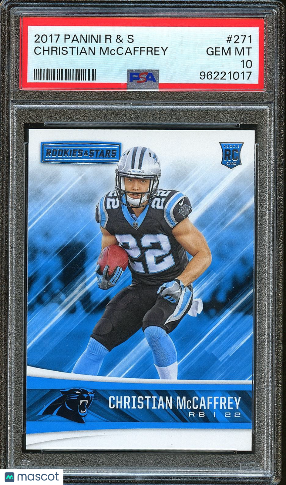 Christian Mccaffrey 2017 Rookies & Stars Rookie RC Carolina Panthers PSA 10