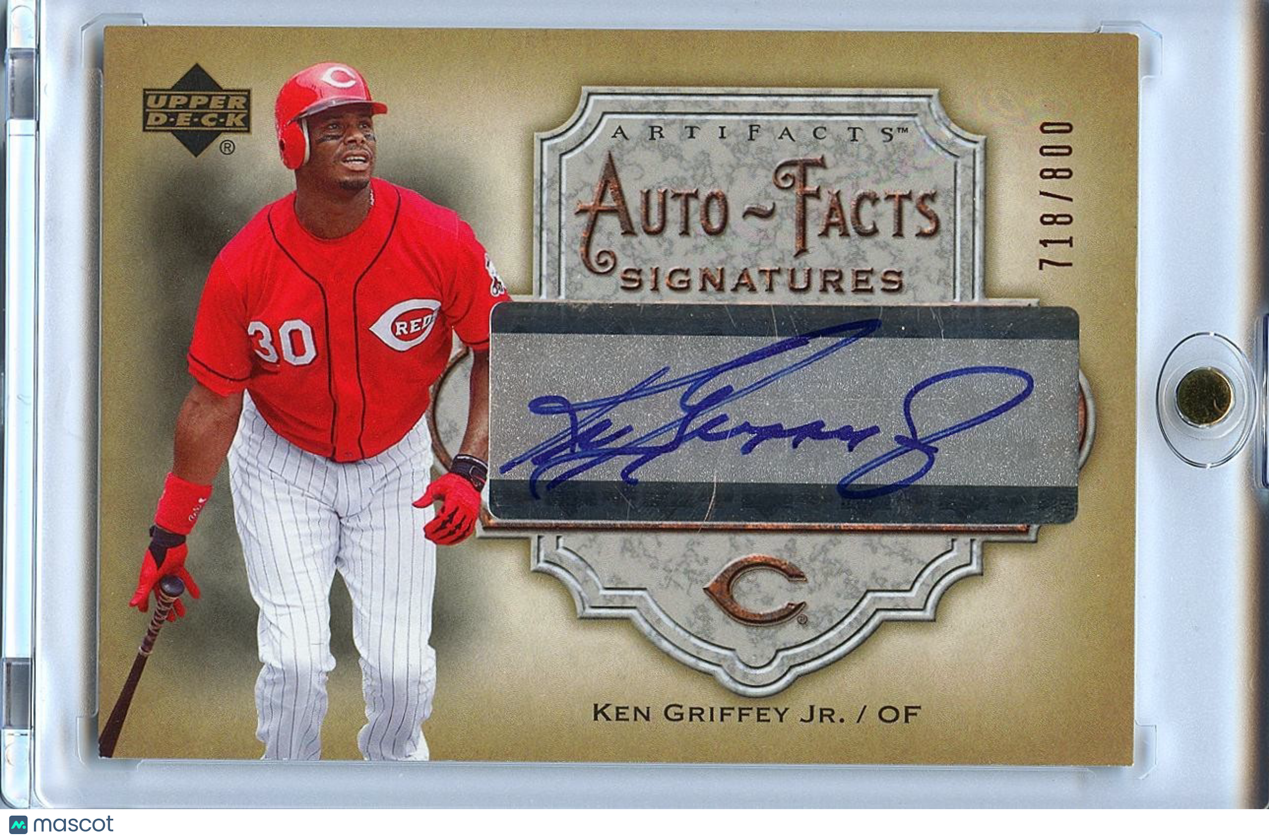 Ken Griffey Jr. 2006 Upper Deck Auto-Facts Auto Autograph Reds 718/800