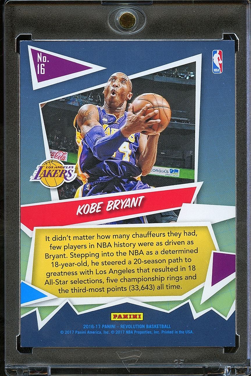 Kobe Bryant 2016-17 Revolution Revolutionaries SSP CASE HIT Los Angeles Lakers