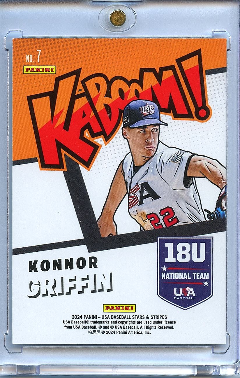 Konnor Griffin 2024 USA Baseball KABOOM! SSP CASE HIT RC Pittsburgh Pirates
