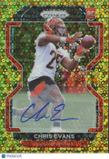 Chris Evans 2021 Prizm GOLD Disco Auto Autograph RC Rookie Bengals 9/10
