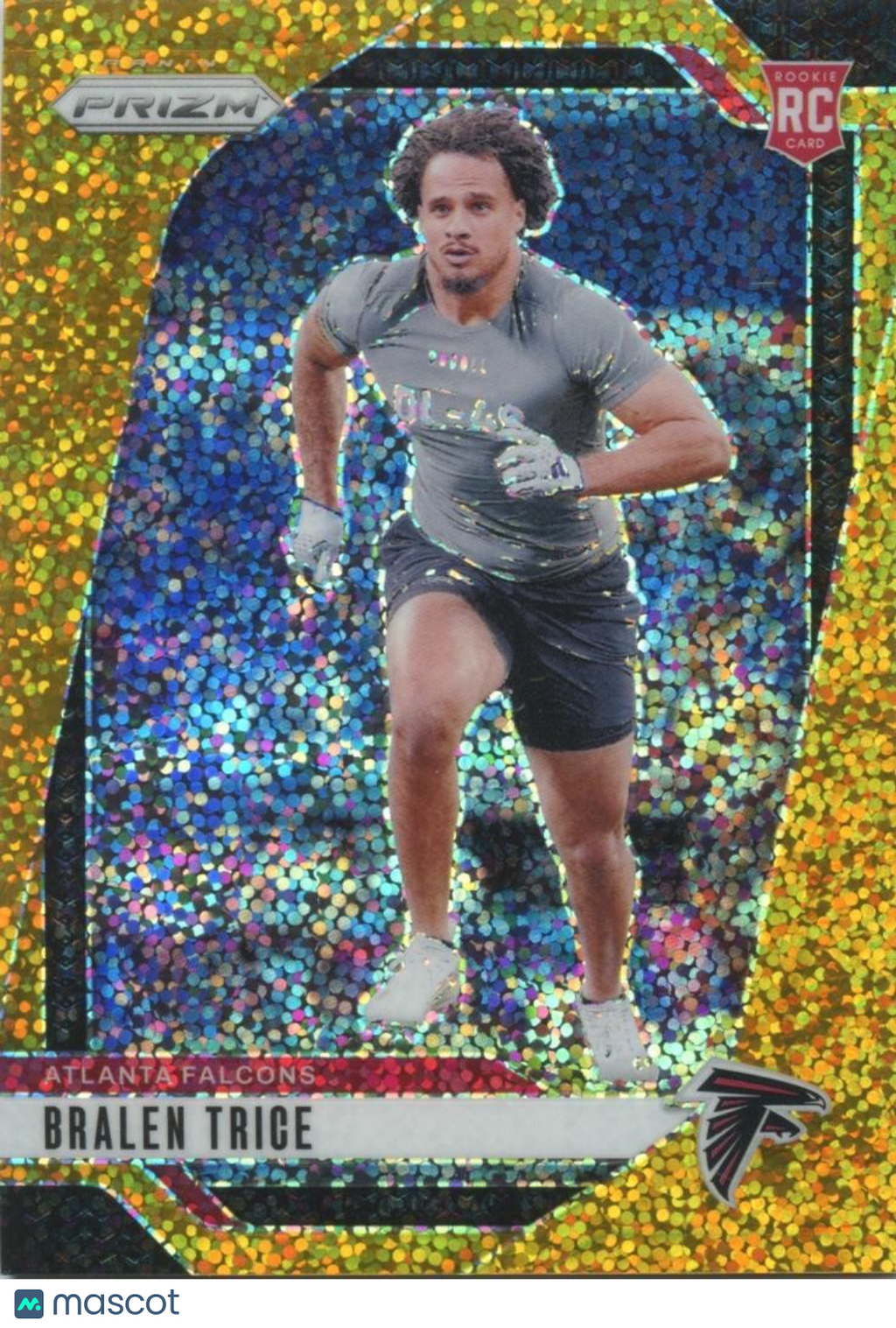 Bralen Trice 2024 Prizm GOLD Sparkle Prizm SSP Rookie RC Atlanta Falcons 4/24