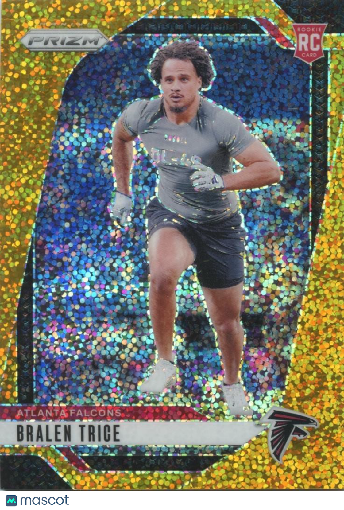 Bralen Trice 2024 Prizm GOLD Sparkle Prizm SSP Rookie RC Atlanta Falcons 4/24