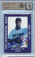 Ken Griffey Jr. 1988 San Bernardino Spirit Auto Autograph  Mariners BGS 10 Auto