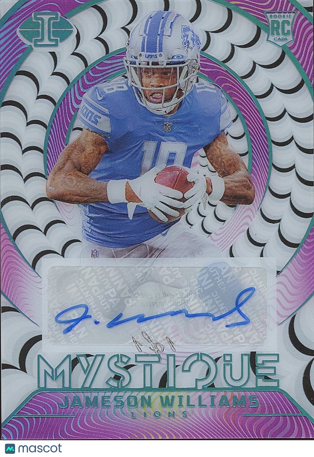 Jameson Williams 2022 Illusions Auto Autograph RC Rookie 1/1 Detroit Lions
