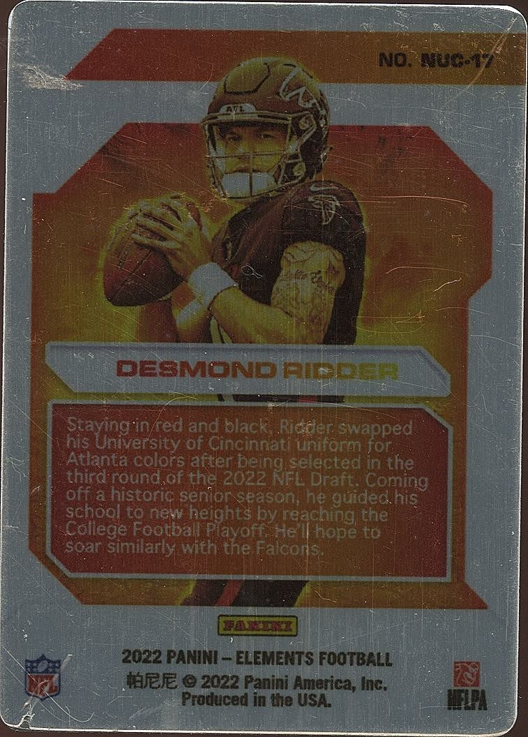 Desmond Ridder 2022 Elements Nuclear SSP CASE HIT Rookie RC Atlanta Falcons
