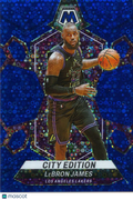 Lebron James 2023-24 Mosaic Fastbreak Blue Disco Prizm LA Lakers 12/85