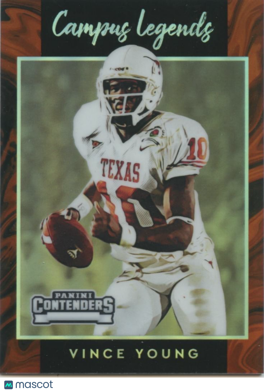 Vince Young 2025 Panini Contenders NIL Campus Legends SSP Texas Longhorns