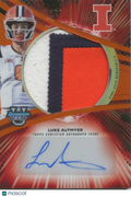 Luke Altmyer 2025 Bowman's Best Auto Autograph Game Worn Patch RC Illinois 10/25