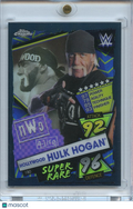 Hulk Hogan 2021 Topps Chrome Slam Attax BLACK Refractor 6/10 WWE Wrestling