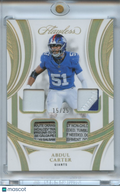 Abdul Carter 2025 Flawless Laundry Tag Patch New York Giants 15/25